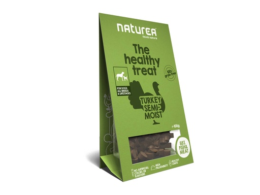 [NT37211] Naturea Dog Treats Turkey Semi-Moist (8 x 100 gr.)