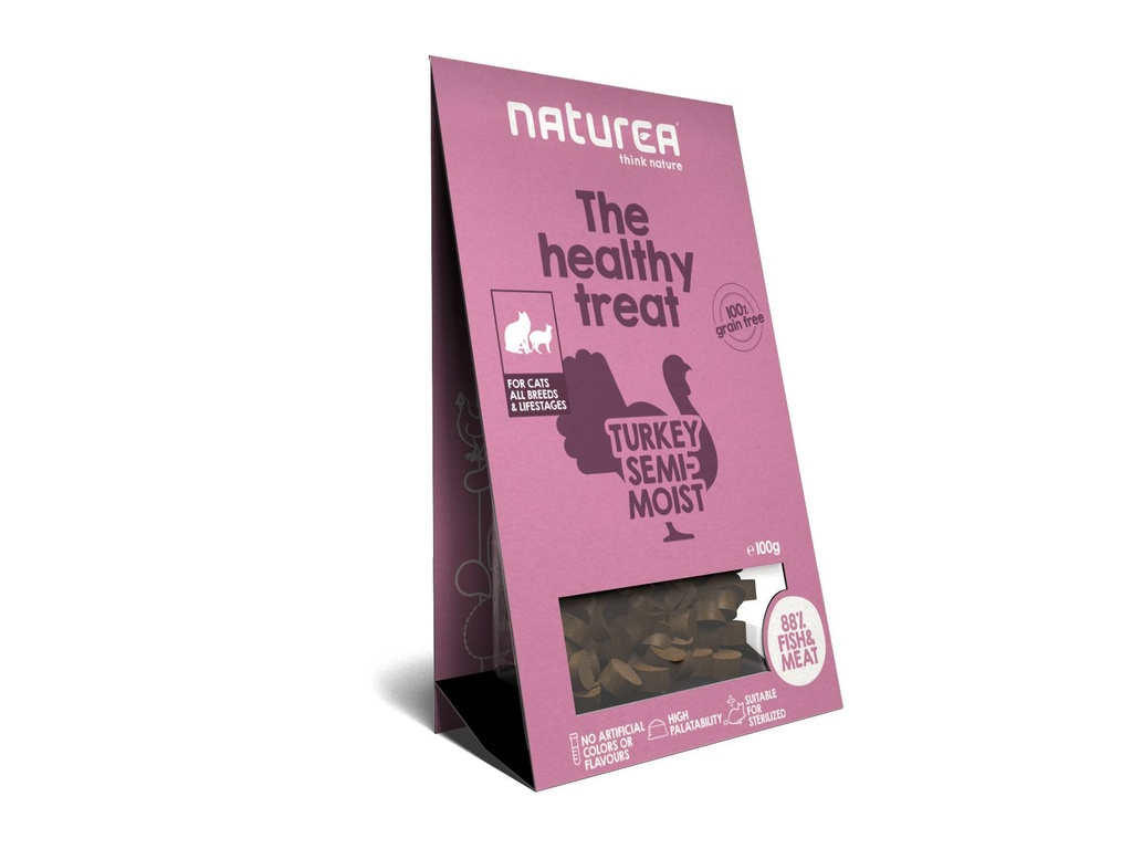Naturea Cat Treats Turkey Semi-Moist
