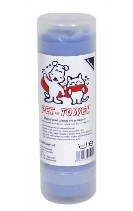 Pet-Towel Groot BLAUW 1 st.