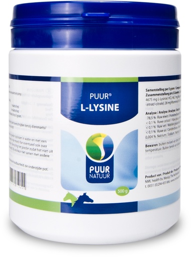 [PN71069] Puur L-Lysine Compleet P+P (500 gr.)
