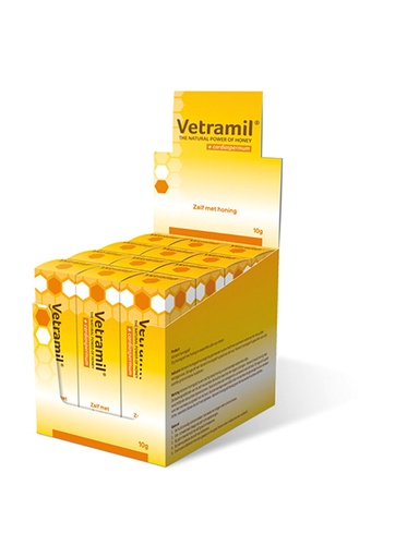[PNVETRA3] Vetramil Honingzalf Tube in display (12 x 10 gr.)