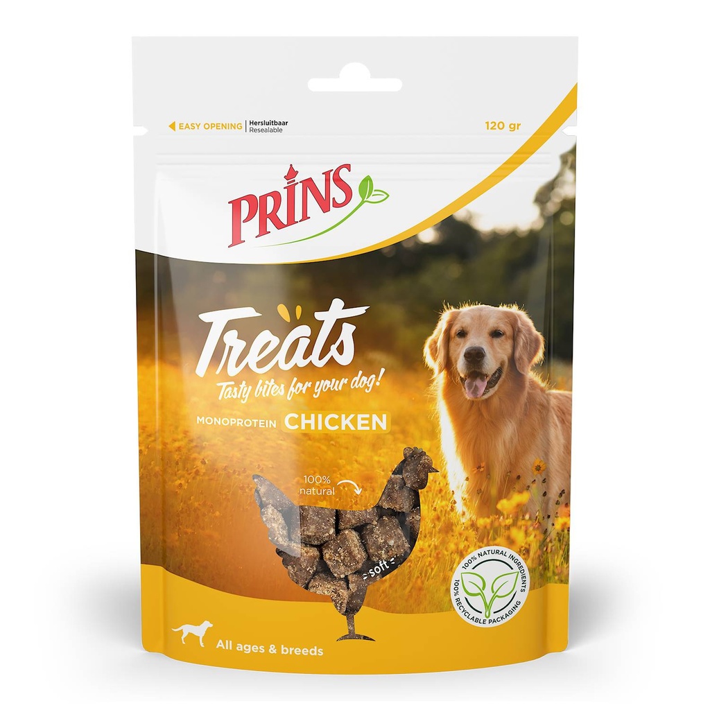 Prins Treats Dog Chicken 10 x 120 gr.
