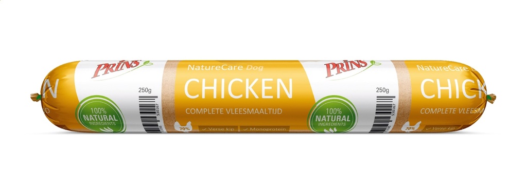 Prins Dog Worst Chicken (12 x 250 gr.)