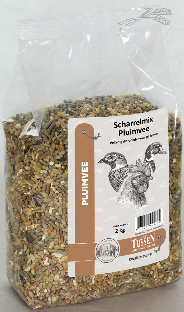 Tijssen Scharrelmix Pluimvee 2 kg.