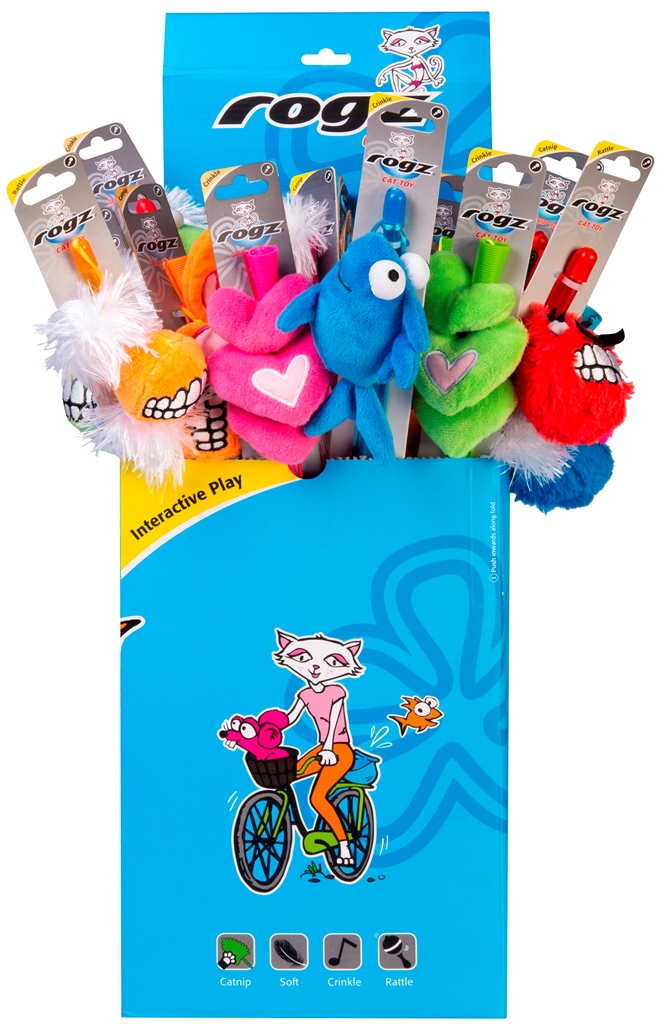 Rogz Catz Teaser Stick Shipper (25 Mixed ) 25 x 1 st.