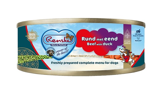 [REN24004] Renske Hond Blik Rund met Eend 24 x 95 gr.