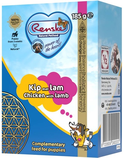 [REN24022] Renske Tetra Puppy Kip Lam 24 x 185 gr.