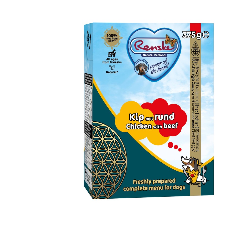 Renske Vers Tetra Kip met Rund 12 x 375 gr.