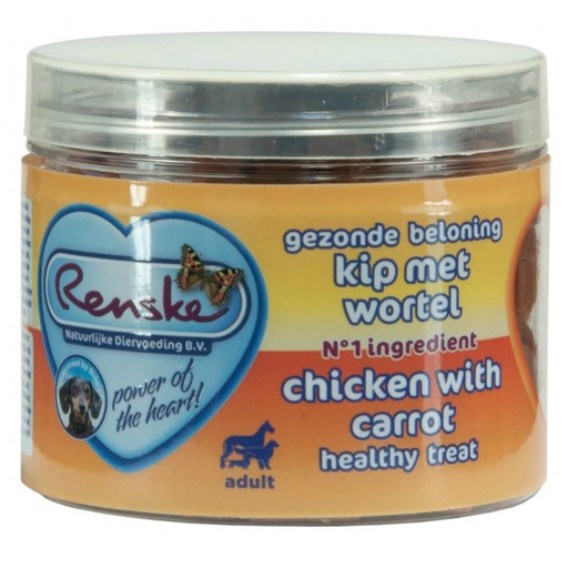 [REN415] Renske GB Hond Kip/Wortel 12 x 100 gr.