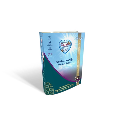 [REN605] Renske Vers Eend & Konijn & Rijst 10 x 395 gr.