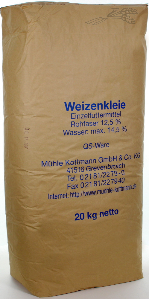 Tijssen Zemelen Duits Weizen kleie 20 kg.