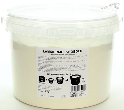 [RVA026] Tijssen Lammermelkpoeder 2,5 kg.