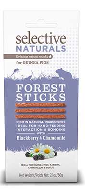 [S008246] Selective Forrest Sticks Guinea Pigs 4 x 60 gr.