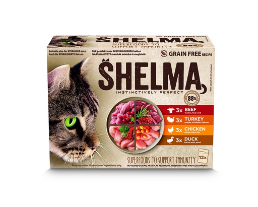 [SH40676] Shelma Pouch Fillets Meaty Selection (4 x 12 x 85 gr.)