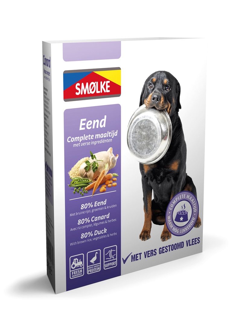 Smolke Vers Gestoomd Eend 10 x 395 gr.