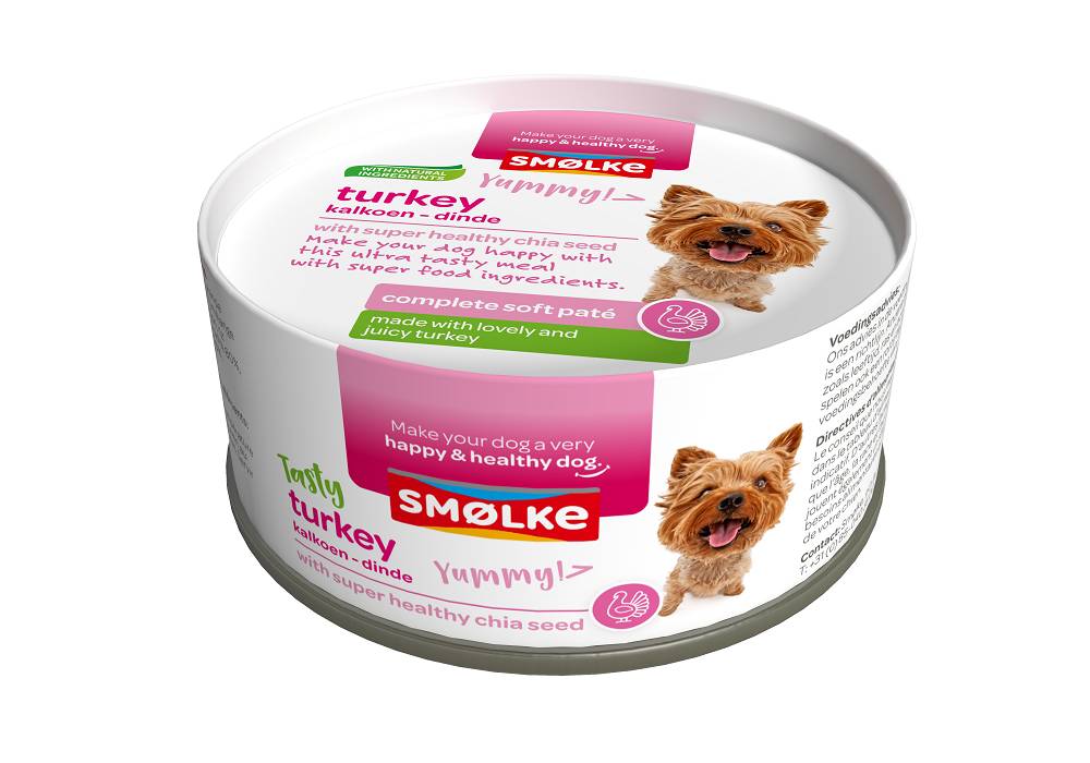 Smolke Soft Paté Hond Kalkoen 24 x 125 gr.
