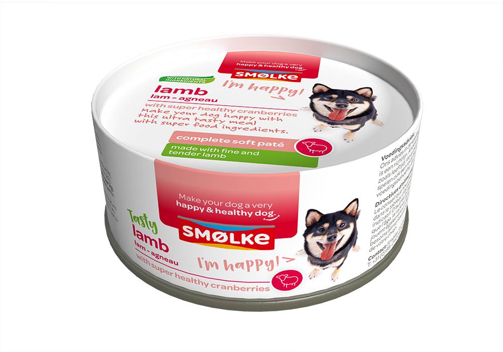 Smolke Soft Paté Hond Lam 24 x 125 gr.