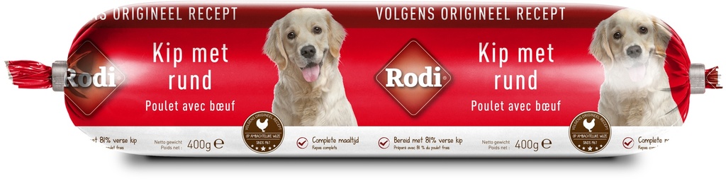 Rodi Worst Kip & Rund 9 x 400 gr.