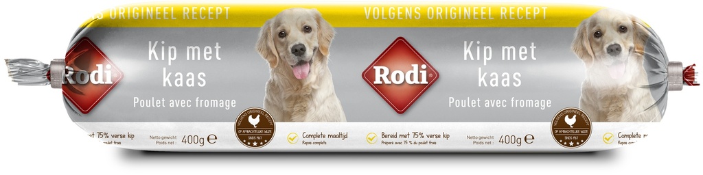 Rodi Worst Kip & Kaas 9 x 400 gr.