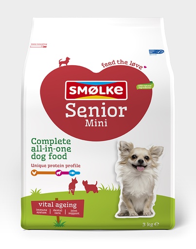 [SK6641] Smolke Hond Senior Mini 3 kg.