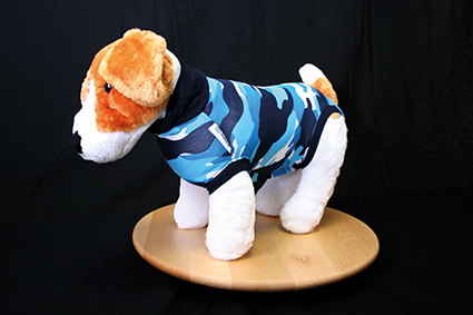 Display Dog incl. Recovery Suit XXXS BlueB Camo 1 st.