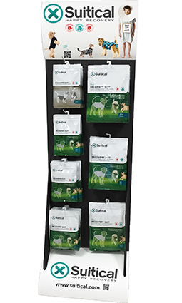 Recovery display with 7 hooks + leaflet holder 1 st.