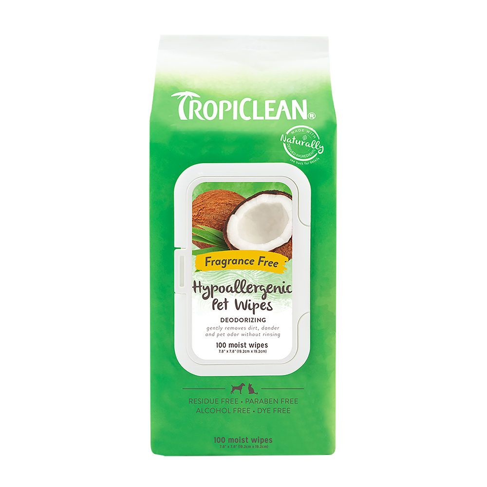 Tropiclean Hypo Allergenic Wipes 100st.