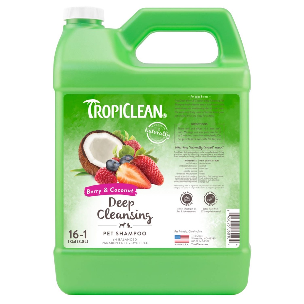 TropiClean 1g Berry & Coconut SH 3,8 ltr.