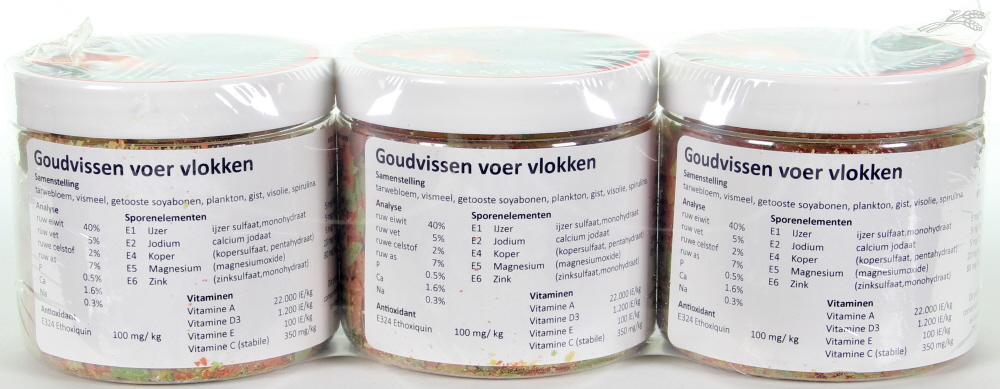 Tijssen Goudvissen vlokken 3 x 200 ml.