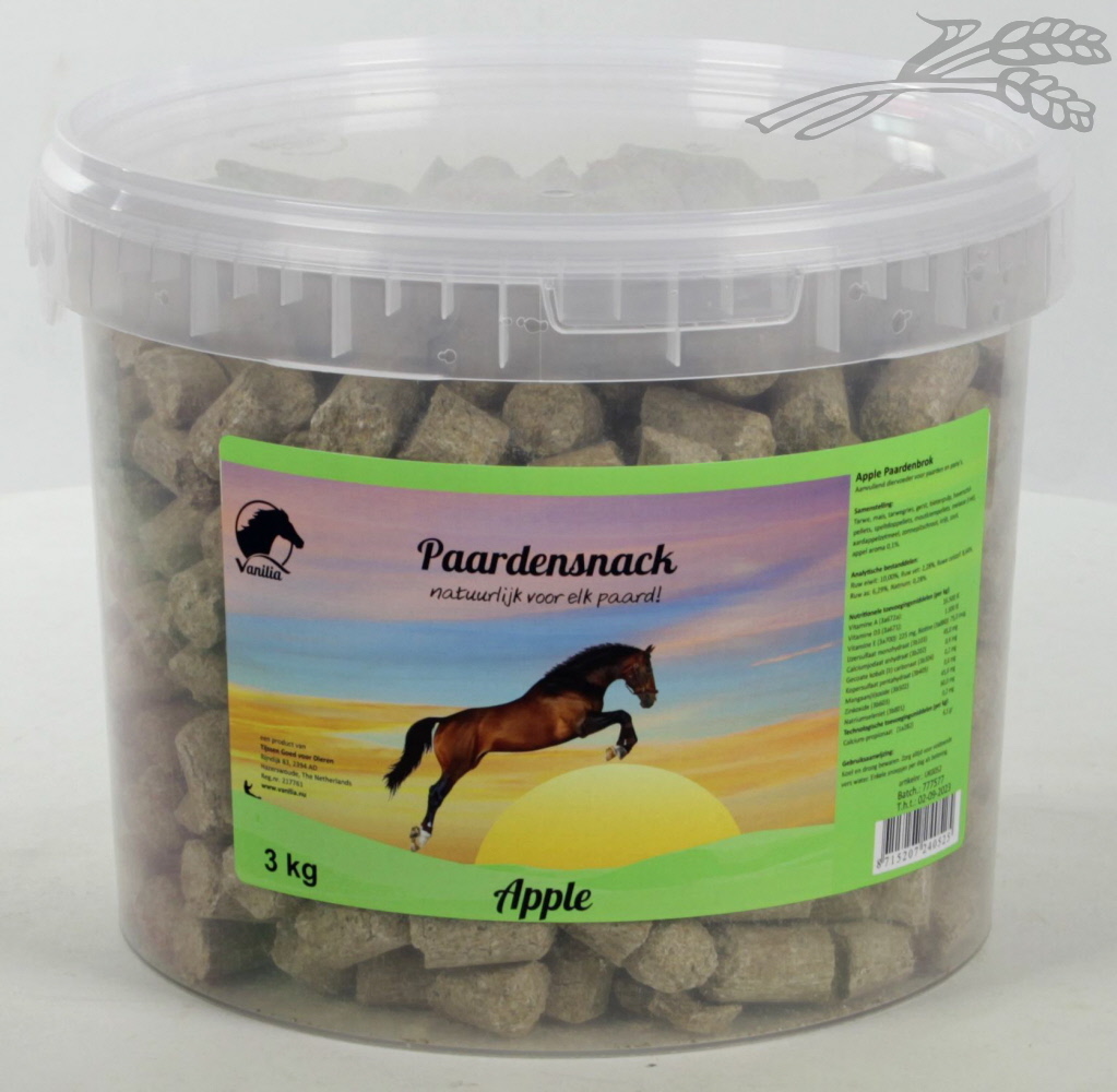 Vanilia Paardenbrok Appel 3 kg.