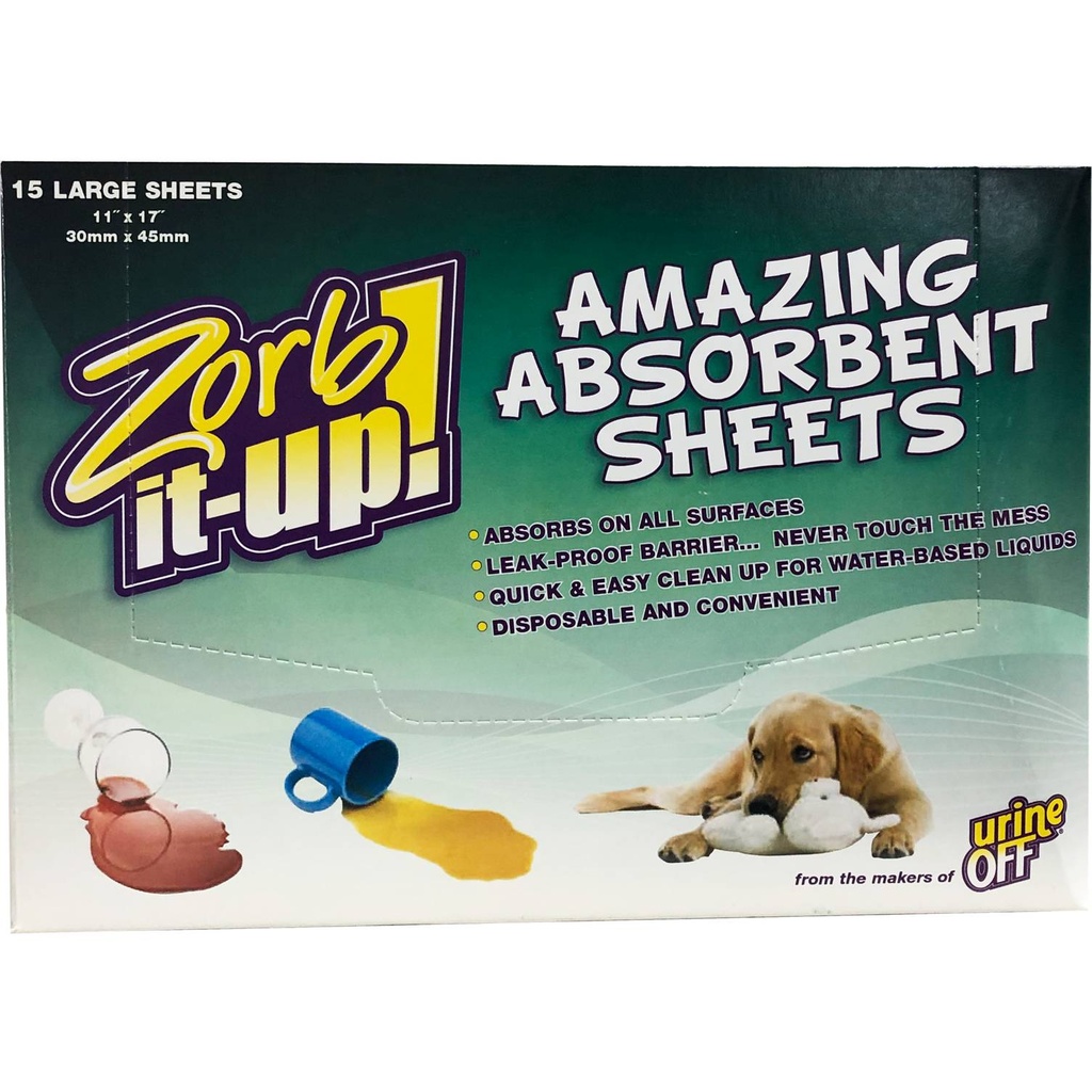 Urine Off Zorb it up Sheets 15 st.