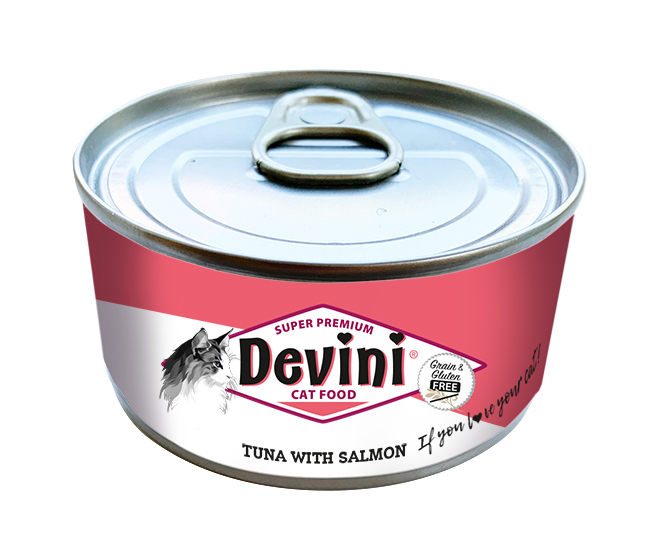 Devini Cat Tuna With Salmon 12 x 70 gr.