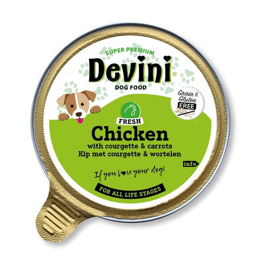 [VBH63702] Devini Dog Chicken 12 x 85 gr.