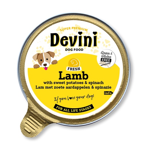 [VBH63703] Devini Dog Lamb 12 x 85 gr.
