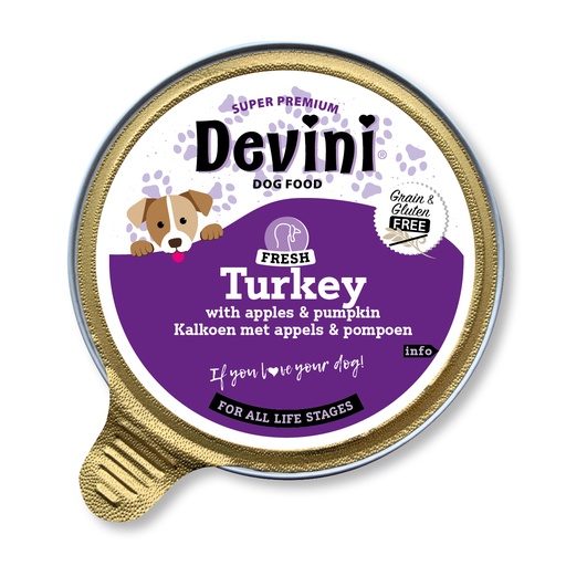 [VBH63705] Devini Dog Turkey 12 x 85 gr.