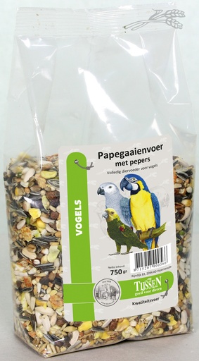 [VV0056] Tijssen Papegaaienvoer+Pepers 750 gr.