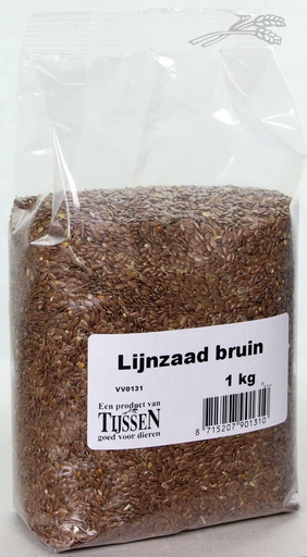 [VV0131] Tijssen Lijnzaad Bruin 1 kg.