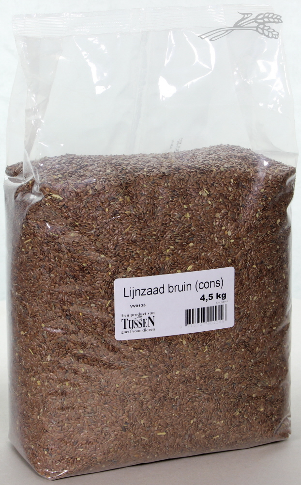 Tijssen Lijnzaad Bruin 4,5 kg.