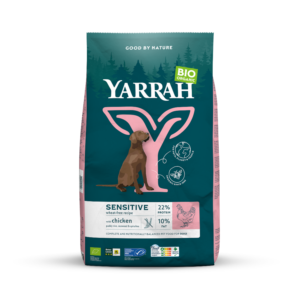 Yarrah Hond Bio Brok Kip+Rijst 10 kg.