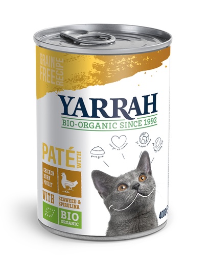 [Y7036] Yarrah Kat Blik Pate Kip 12 x 400 gr.