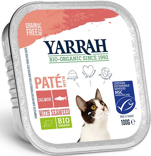 Yarrah Kat Alu Pate Zalm/Zeewier 16 x 100 gr.