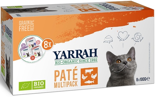 [Y9201] Yarrah Kat Alu MP Pate Mix (8 x 100 gr.)