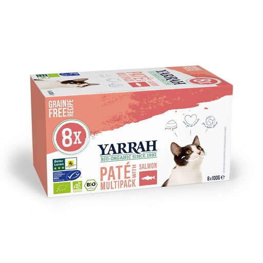 [Y9203] Yarrah Kat Alu MP Pate Zalm (8 x 100 gr.)