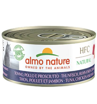 [AL5131H] Almo Nature Tonijn met Kip en Ham (24 x 150 gr.)