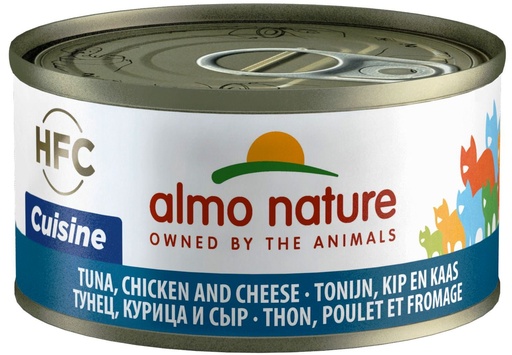 [AL9080] Almo Nature Tonijn met Kip en Kaas (24 x 70 gr.)