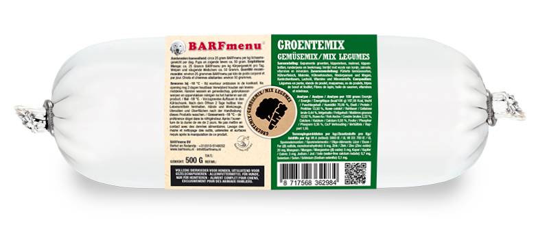 BARFmenu Hond Groentemix