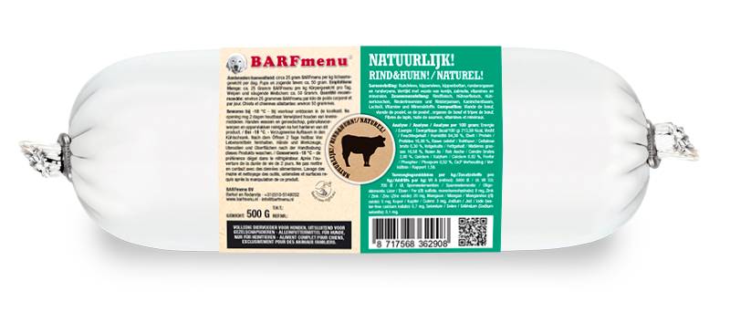 BARFmenu Hond Natuurlijk!