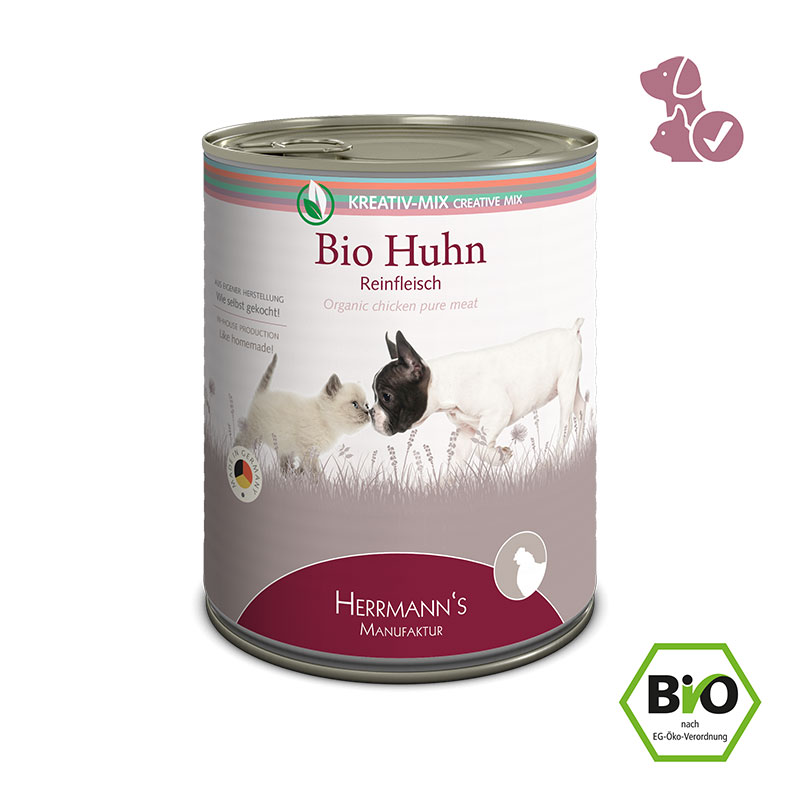 Herrmanns Bio Puur Kip 6 x 800 gr.