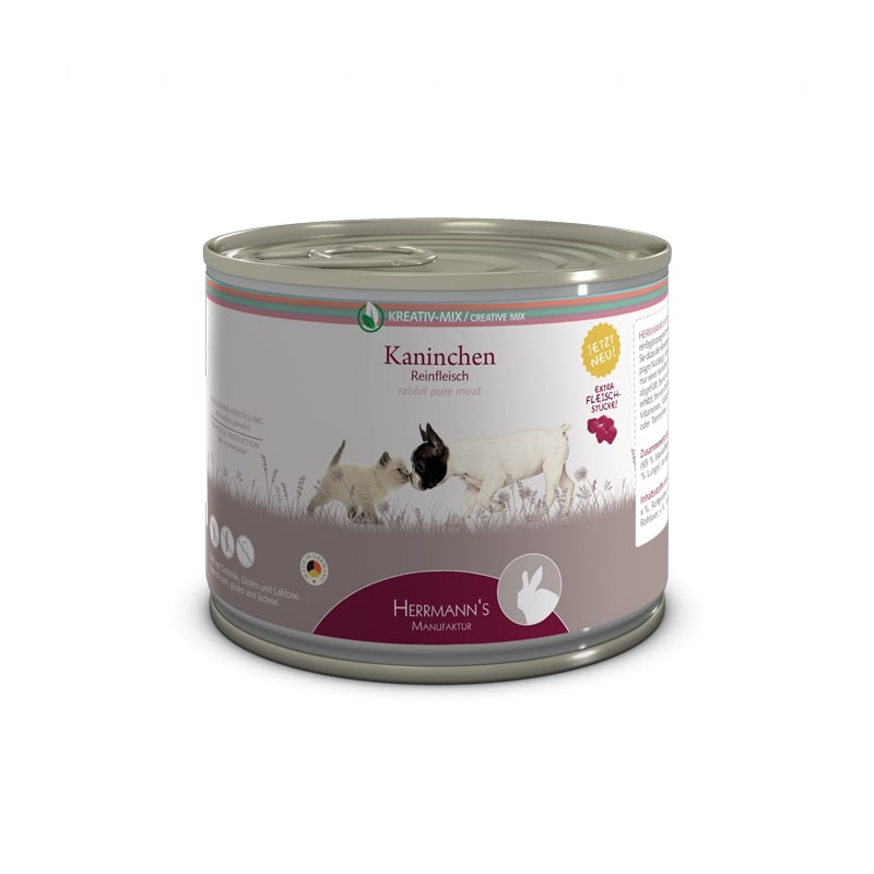 Herrmanns Puur Konijn 12 x 200 gr.