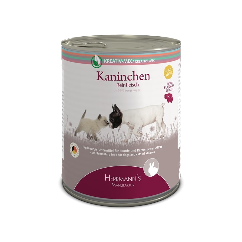 Herrmanns Puur Konijn 6 x 800 gr.